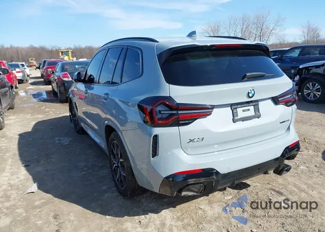 2024 BMW X3 xDrive30I z USA, uszkodzony, nr VIN 5UX53DP04R9T67596